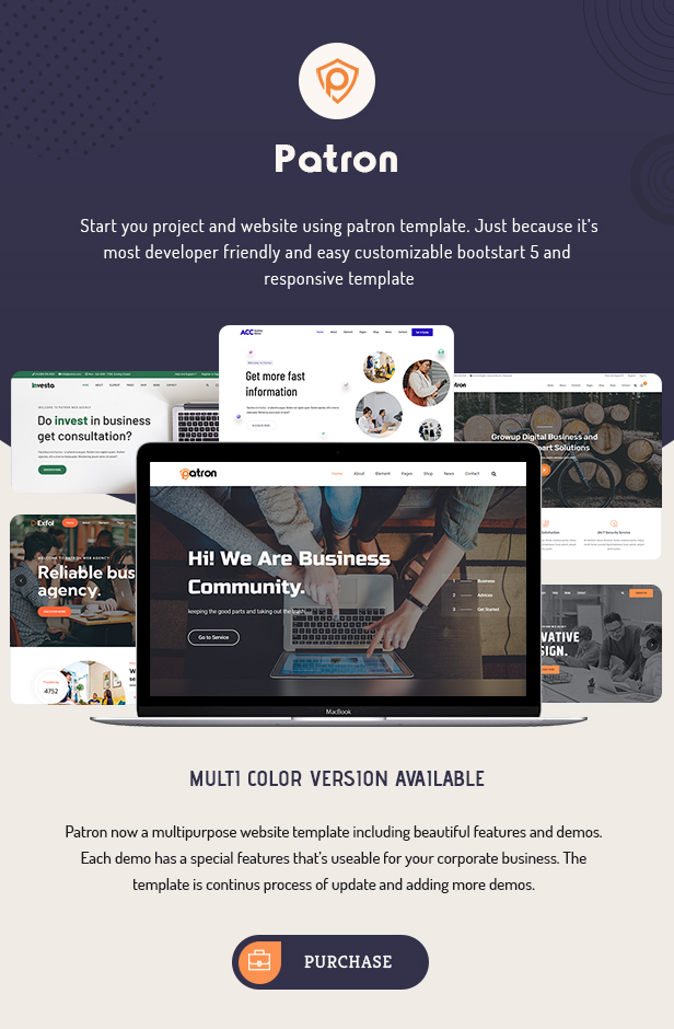 Patron - Security Company Template